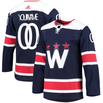 Adidas Washington Capitals Youth Custom Authentic Navy Custom 2020/21 Alternate Primegreen Pro NHL Jersey
