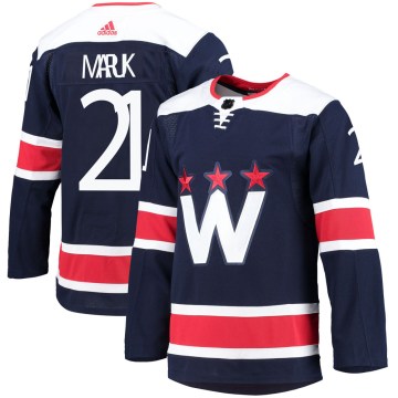 Adidas Washington Capitals Youth Dennis Maruk Authentic Navy 2020/21 Alternate Primegreen Pro NHL Jersey