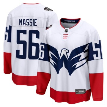 Fanatics Branded Washington Capitals Men's Jake Massie Breakaway White 2023 Stadium Series NHL Jersey