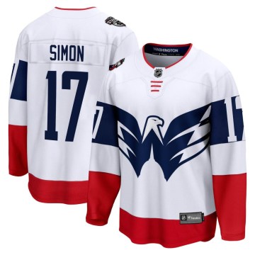 Fanatics Branded Washington Capitals Men's Chris Simon Breakaway White 2023 Stadium Series NHL Jersey
