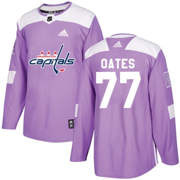 Adidas Washington Capitals Youth Adam Oates Authentic Purple Fights Cancer Practice NHL Jersey