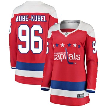 Fanatics Branded Washington Capitals Women's Nicolas Aube-Kubel Breakaway Red Alternate NHL Jersey