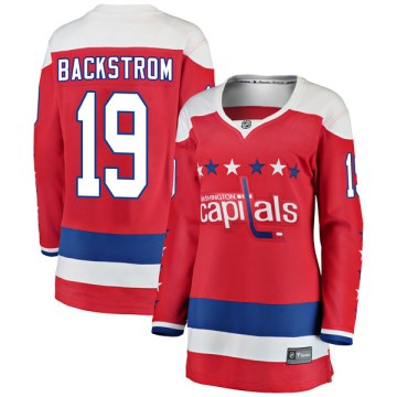 Fanatics Branded Washington Capitals Women's Nicklas Backstrom Breakaway Red Alternate NHL Jersey