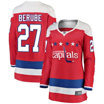 Fanatics Branded Washington Capitals Women's Craig Berube Breakaway Red Alternate NHL Jersey