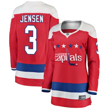 Fanatics Branded Washington Capitals Women's Nick Jensen Breakaway Red Alternate NHL Jersey