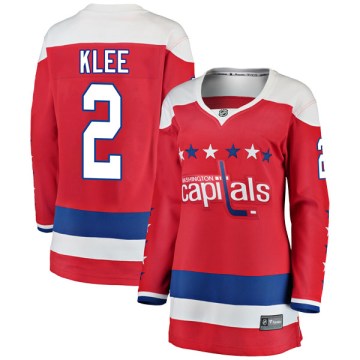 Fanatics Branded Washington Capitals Women's Ken Klee Breakaway Red Alternate NHL Jersey
