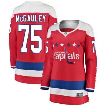 Fanatics Branded Washington Capitals Women's Tim McGauley Breakaway Red Alternate NHL Jersey