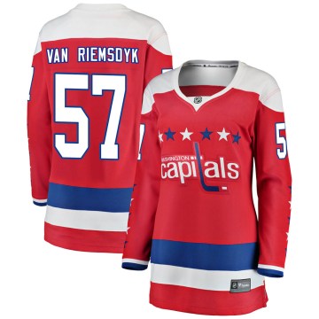 Fanatics Branded Washington Capitals Women's Trevor van Riemsdyk Breakaway Red Alternate NHL Jersey