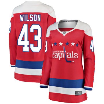 Fanatics Branded Washington Capitals Women's Tom Wilson Breakaway Red Alternate NHL Jersey