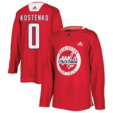 Adidas Washington Capitals Youth Sergey Kostenko Authentic Red Practice NHL Jersey