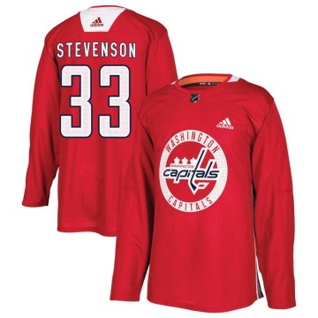 Adidas Washington Capitals Youth Clay Stevenson Authentic Red Practice NHL Jersey