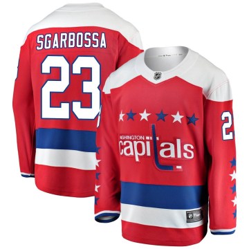 Fanatics Branded Washington Capitals Youth Michael Sgarbossa Breakaway Red Alternate NHL Jersey