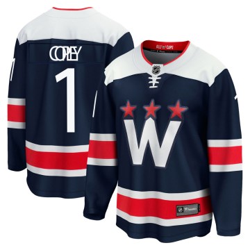 Fanatics Branded Washington Capitals Men's Pheonix Copley Premier Navy zied Breakaway 2020/21 Alternate NHL Jersey