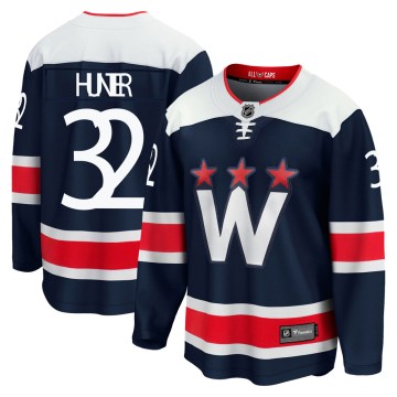 Fanatics Branded Washington Capitals Men's Dale Hunter Premier Navy zied Breakaway 2020/21 Alternate NHL Jersey