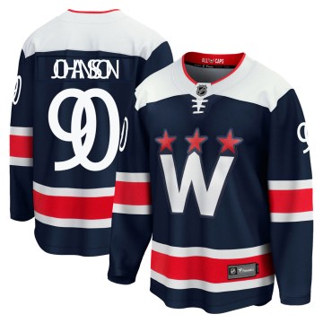Fanatics Branded Washington Capitals Men's Marcus Johansson Premier Navy zied Breakaway 2020/21 Alternate NHL Jersey