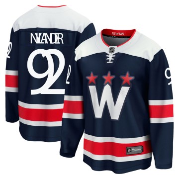 Fanatics Branded Washington Capitals Men's Michael Nylander Premier Navy zied Breakaway 2020/21 Alternate NHL Jersey