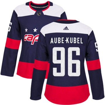 Adidas Washington Capitals Women's Nicolas Aube-Kubel Authentic Navy Blue 2018 Stadium Series NHL Jersey