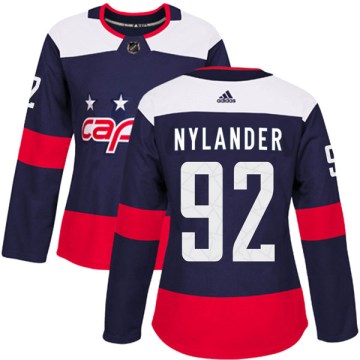 Adidas Washington Capitals Women's Michael Nylander Authentic Navy Blue 2018 Stadium Series NHL Jersey