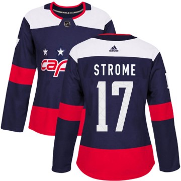 Adidas Washington Capitals Women's Dylan Strome Authentic Navy Blue 2018 Stadium Series NHL Jersey