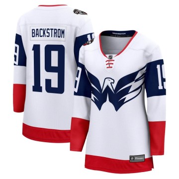 Fanatics Branded Washington Capitals Women's Nicklas Backstrom Breakaway White 2023 Stadium Series NHL Jersey