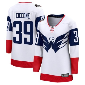 Fanatics Branded Washington Capitals Women's Enrico Ciccone Breakaway White 2023 Stadium Series NHL Jersey