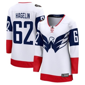 Fanatics Branded Washington Capitals Women's Carl Hagelin Breakaway White 2023 Stadium Series NHL Jersey