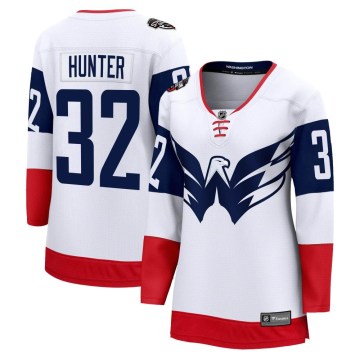 Fanatics Branded Washington Capitals Women's Dale Hunter Breakaway White 2023 Stadium Series NHL Jersey