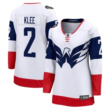 Fanatics Branded Washington Capitals Women's Ken Klee Breakaway White 2023 Stadium Series NHL Jersey