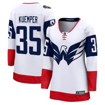 Fanatics Branded Washington Capitals Women's Darcy Kuemper Breakaway White 2023 Stadium Series NHL Jersey