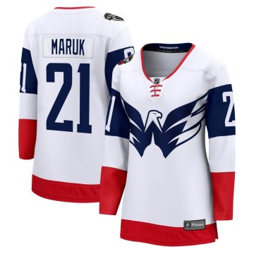 Fanatics Branded Washington Capitals Women's Dennis Maruk Breakaway White 2023 Stadium Series NHL Jersey