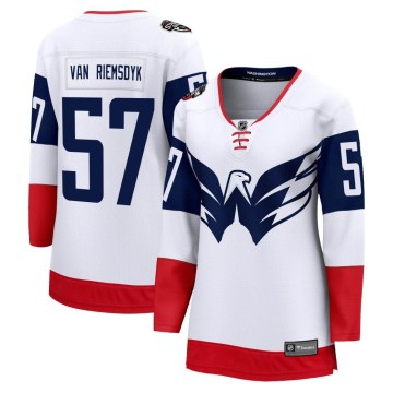 Fanatics Branded Washington Capitals Women's Trevor van Riemsdyk Breakaway White 2023 Stadium Series NHL Jersey