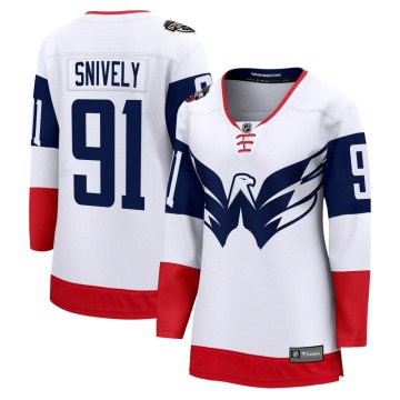 Fanatics Branded Washington Capitals Women's Joe Snively Breakaway White 2023 Stadium Series NHL Jersey