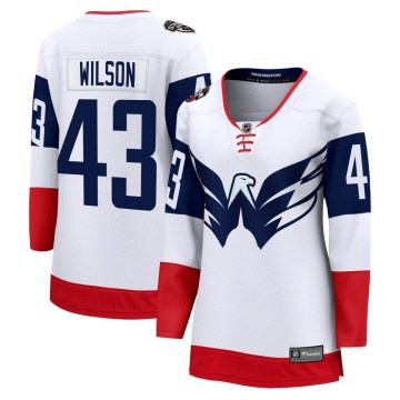 Fanatics Branded Washington Capitals Women's Tom Wilson Breakaway White 2023 Stadium Series NHL Jersey