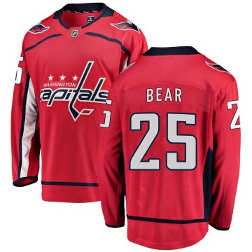 Fanatics Branded Washington Capitals Men's Ethan Bear Breakaway Red Home NHL Jersey