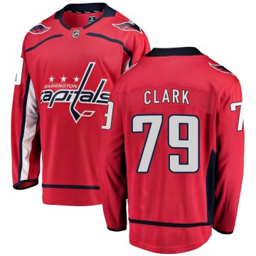 Fanatics Branded Washington Capitals Men's Chase Clark Breakaway Red Home NHL Jersey