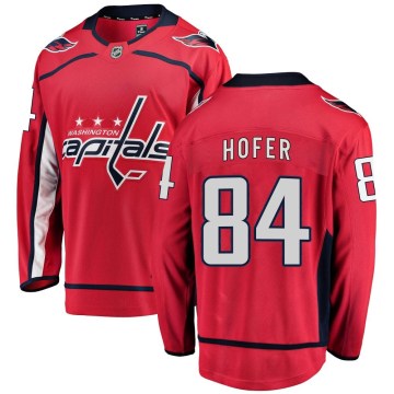 Fanatics Branded Washington Capitals Men's Ryan Hofer Breakaway Red Home NHL Jersey