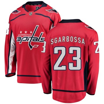 Fanatics Branded Washington Capitals Men's Michael Sgarbossa Breakaway Red Home NHL Jersey