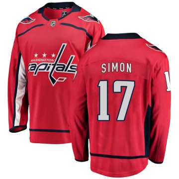 Fanatics Branded Washington Capitals Men's Chris Simon Breakaway Red Home NHL Jersey