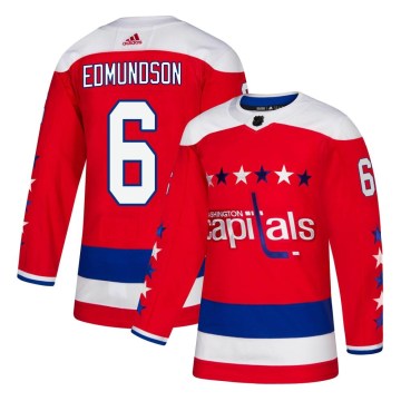 Adidas Washington Capitals Youth Joel Edmundson Authentic Red Alternate NHL Jersey