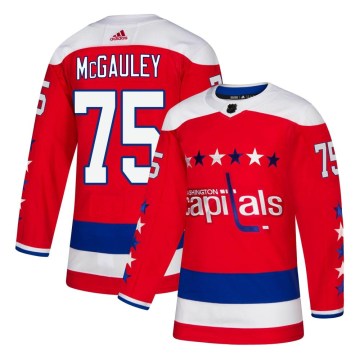 Adidas Washington Capitals Youth Tim McGauley Authentic Red Alternate NHL Jersey