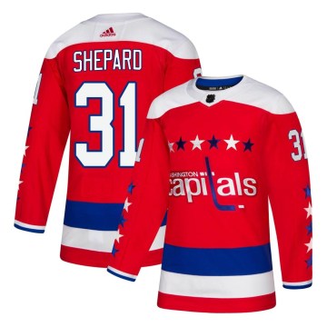 Adidas Washington Capitals Youth Hunter Shepard Authentic Red Alternate NHL Jersey