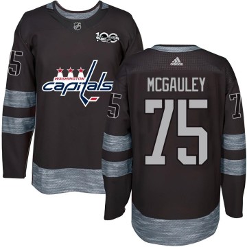 Washington Capitals Youth Tim McGauley Authentic Black 1917-2017 100th Anniversary NHL Jersey