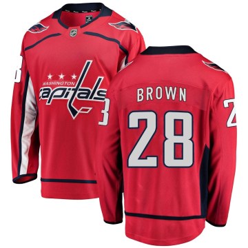 Fanatics Branded Washington Capitals Youth Connor Brown Breakaway Red Home NHL Jersey