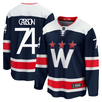 Fanatics Branded Washington Capitals Youth John Carlson Premier Navy zied Breakaway 2020/21 Alternate NHL Jersey
