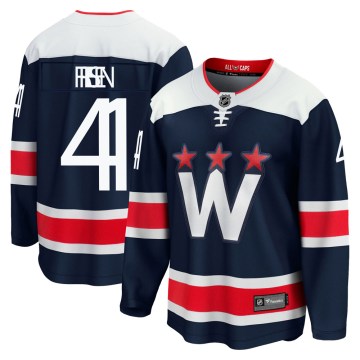 Fanatics Branded Washington Capitals Youth Jeff Friesen Premier Navy zied Breakaway 2020/21 Alternate NHL Jersey
