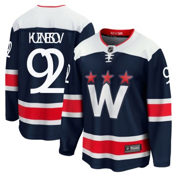 Fanatics Branded Washington Capitals Youth Evgeny Kuznetsov Premier Navy zied Breakaway 2020/21 Alternate NHL Jersey