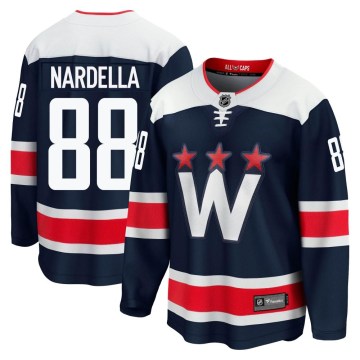 Fanatics Branded Washington Capitals Youth Bobby Nardella Premier Navy zied Breakaway 2020/21 Alternate NHL Jersey
