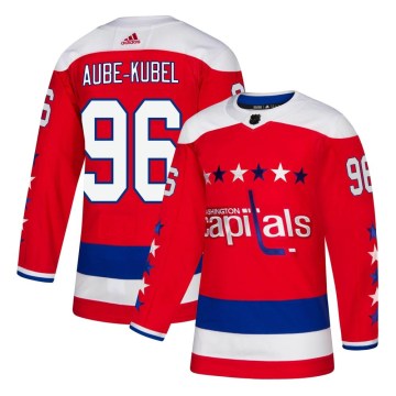 Adidas Washington Capitals Men's Nicolas Aube-Kubel Authentic Red Alternate NHL Jersey