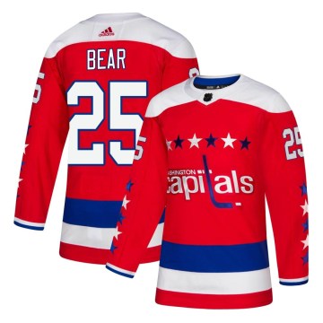 Adidas Washington Capitals Men's Ethan Bear Authentic Red Alternate NHL Jersey