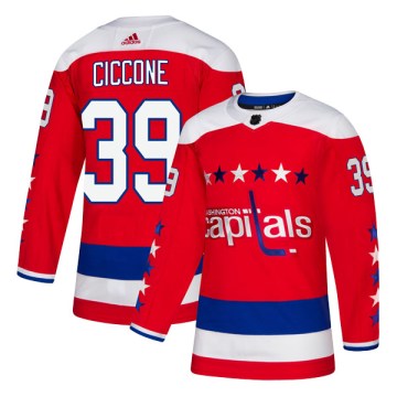 Adidas Washington Capitals Men's Enrico Ciccone Authentic Red Alternate NHL Jersey